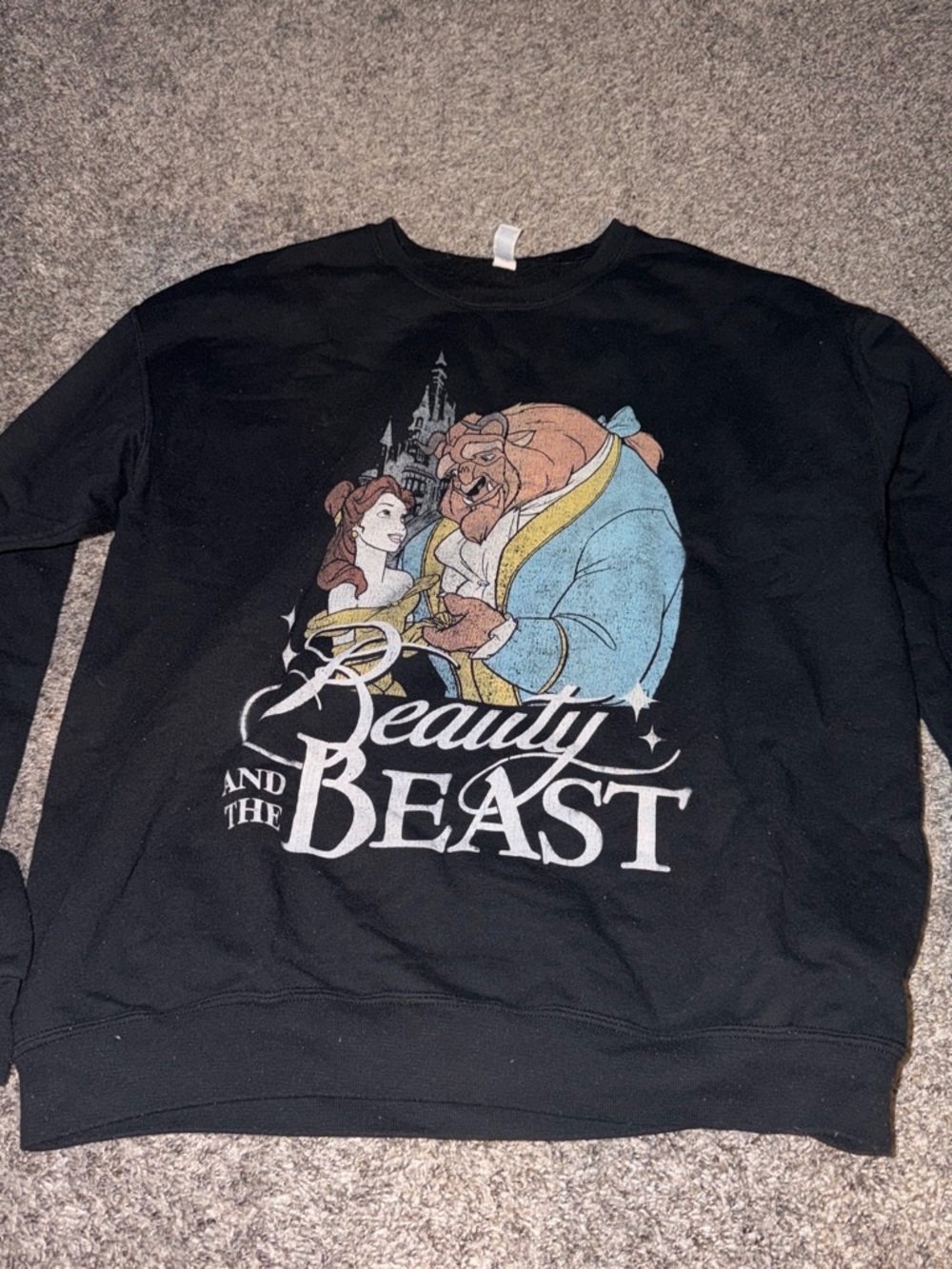 Beauty and the Beast Graphic Black Sweatshirt
